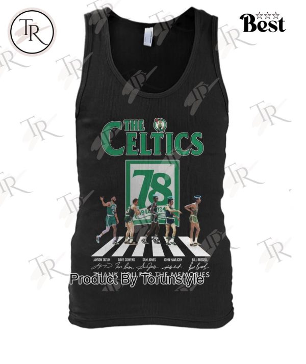 The Celtics 78 Years Of 1968-2024 Boston Celtics Thank You For The Memories T-Shirt