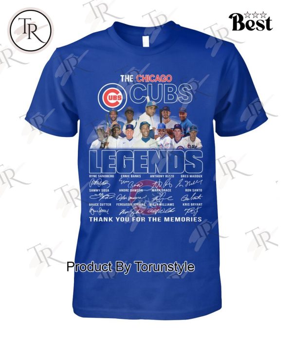 The Chicago Cubs Legends Thank You For The Memories T-Shirt