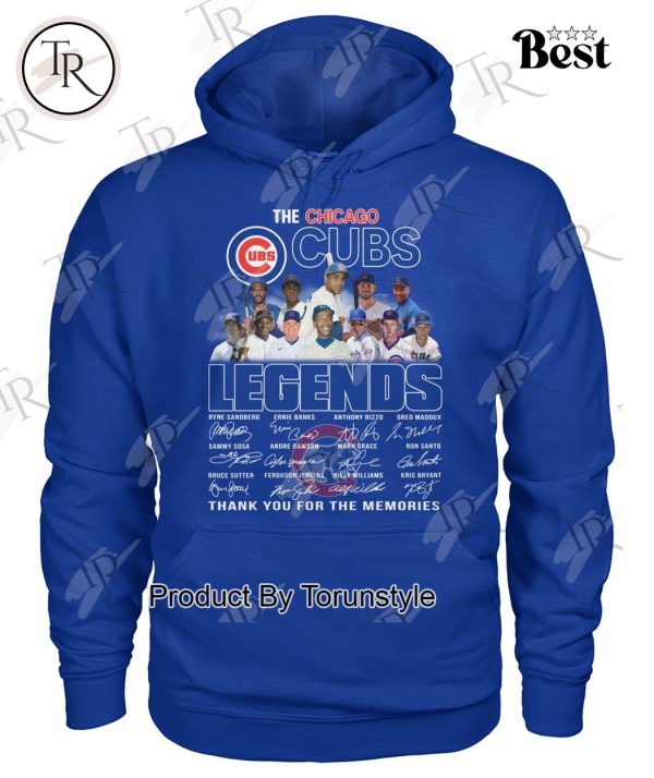 The Chicago Cubs Legends Thank You For The Memories T-Shirt