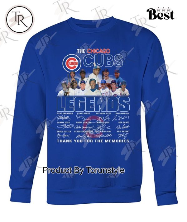 The Chicago Cubs Legends Thank You For The Memories T-Shirt