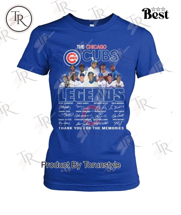 The Chicago Cubs Legends Thank You For The Memories T-Shirt