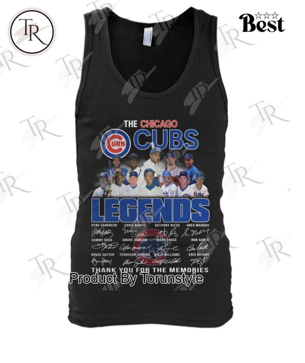 The Chicago Cubs Legends Thank You For The Memories T-Shirt