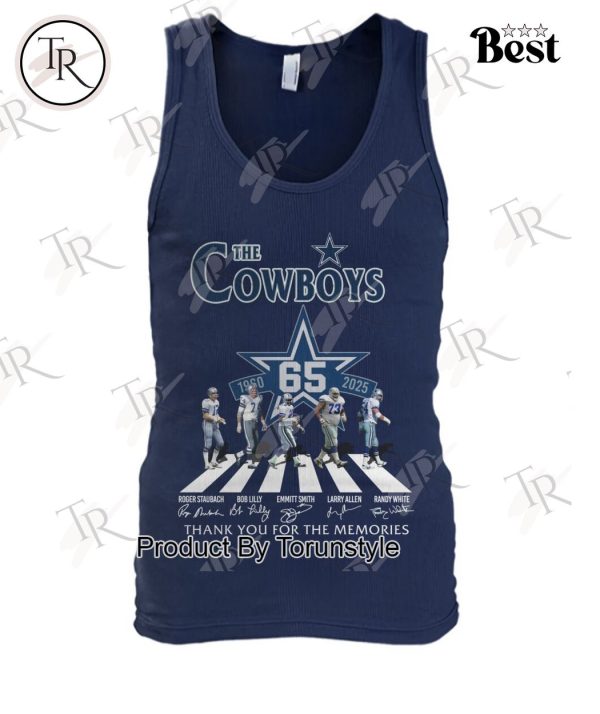 The Cowboys 65 Years Of 1960-2025 Thank You For The Memories T-Shirt