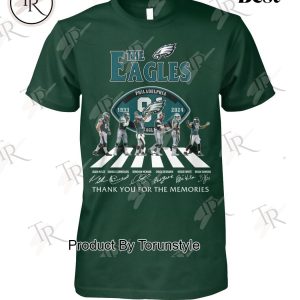 The Eagles 91 Years Of 1933-2024 Philadelphia Eagles Thank You For The Memories T-Shirt