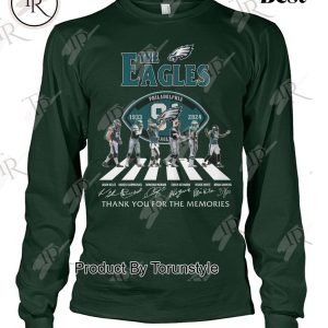 The Eagles 91 Years Of 1933-2024 Philadelphia Eagles Thank You For The Memories T-Shirt