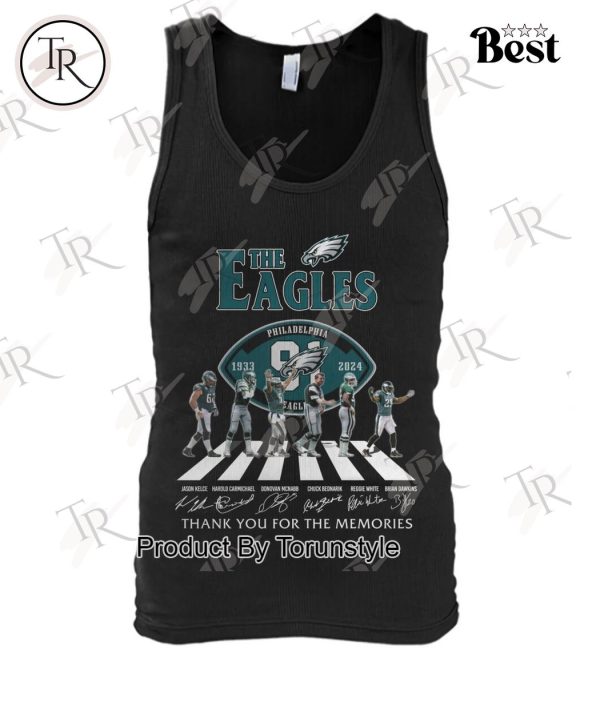 The Eagles 91 Years Of 1933-2024 Philadelphia Eagles Thank You For The Memories T-Shirt