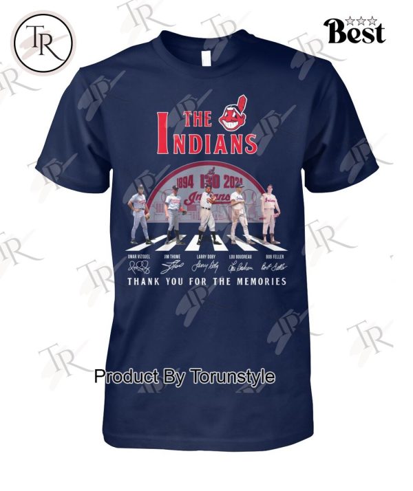 The Indians 130 Years Of 1894-2024 Thank You For The Memories T-Shirt