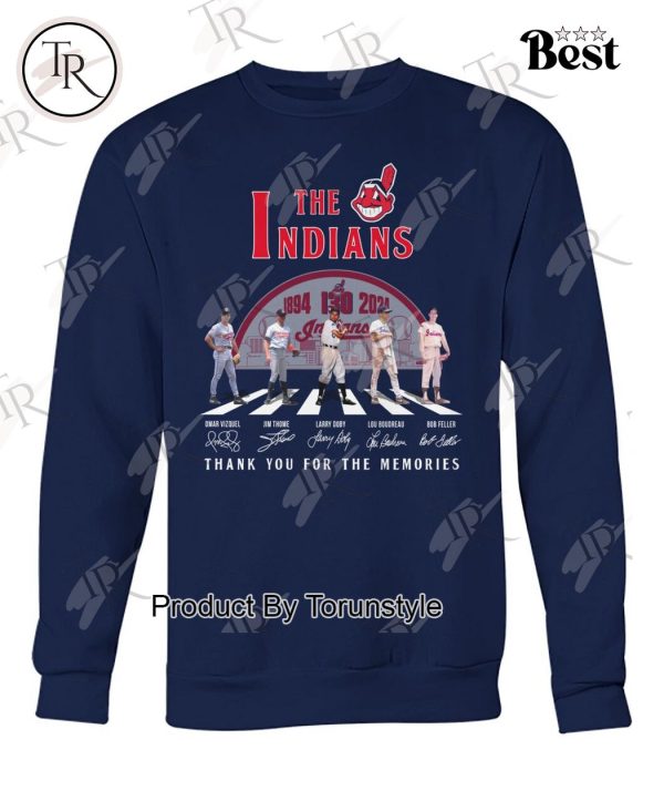 The Indians 130 Years Of 1894-2024 Thank You For The Memories T-Shirt