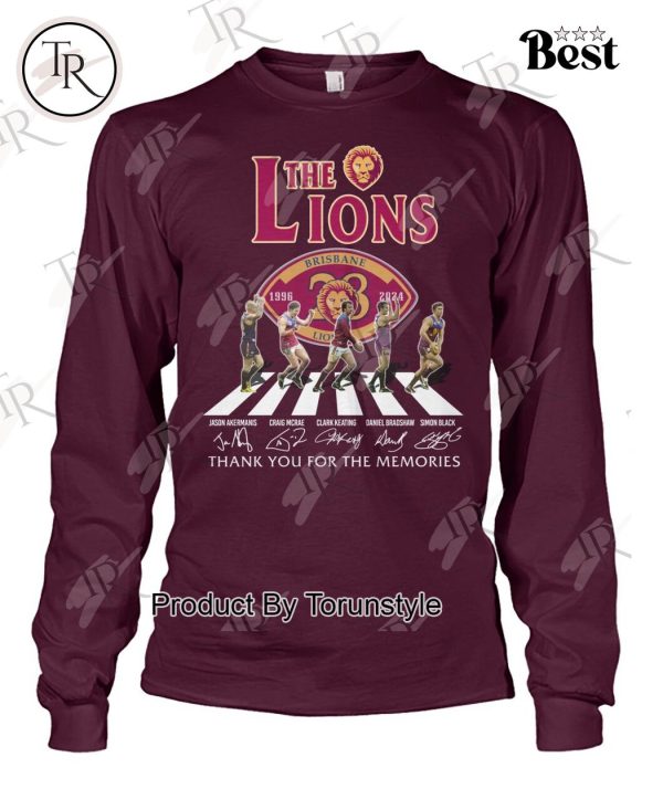 The Lions 28 Years Of 1996-2024 Brisbane Lions Thank You For The Memories T-Shirt