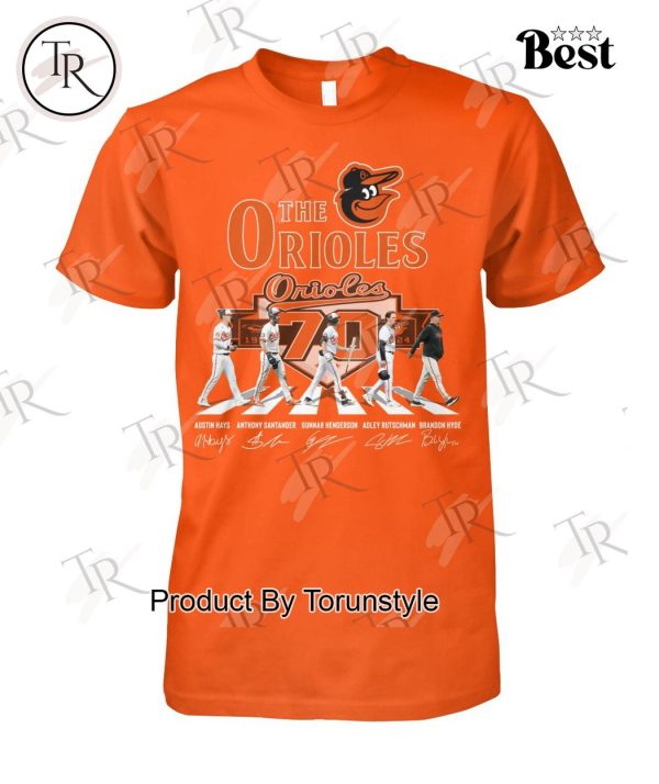 The Orioles 70 Years Of 1954-2024 Baltimore Orioles T-Shirt