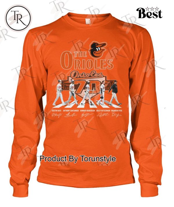 The Orioles 70 Years Of 1954-2024 Baltimore Orioles T-Shirt