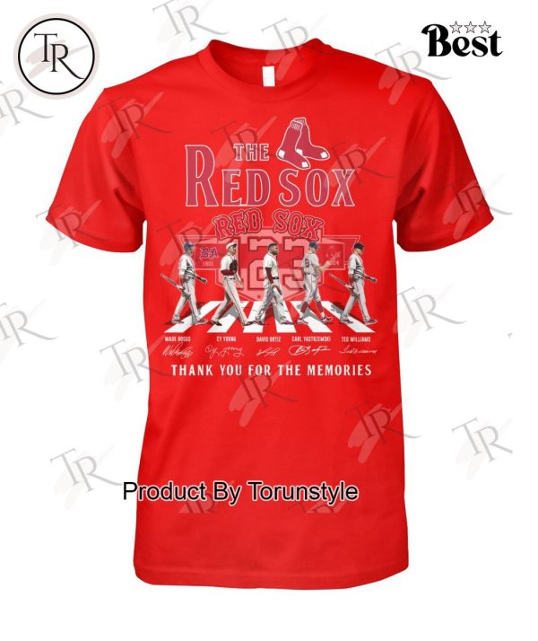 The Red Sox 123 Years Of 1901-2024 Thank You For The Memories T-Shirt