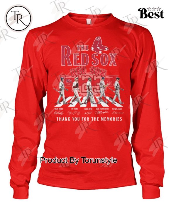 The Red Sox 123 Years Of 1901-2024 Thank You For The Memories T-Shirt