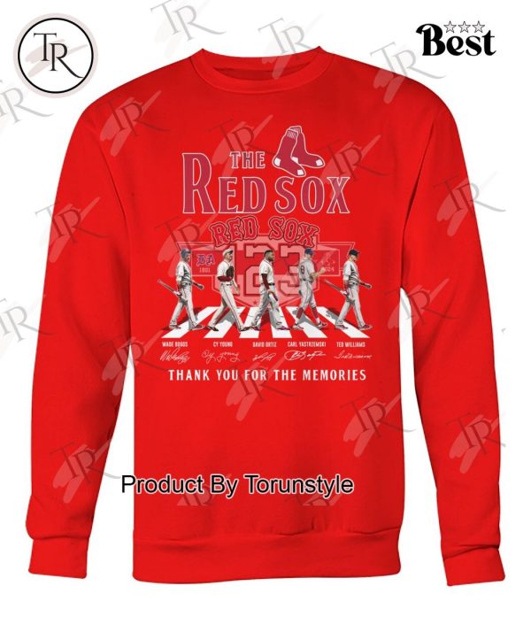 The Red Sox 123 Years Of 1901-2024 Thank You For The Memories T-Shirt