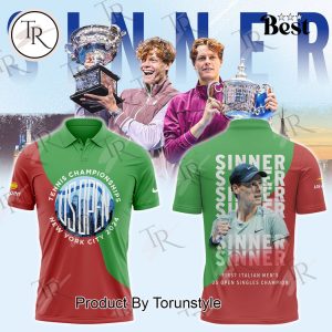 Jannik Sinner First Italian Men’s US Open Singles Champion Polo Shirt