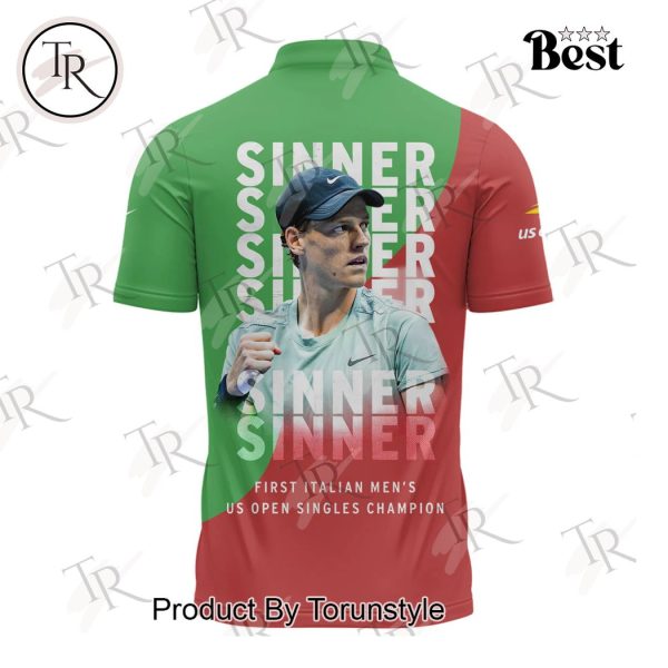 Jannik Sinner First Italian Men’s US Open Singles Champion Polo Shirt