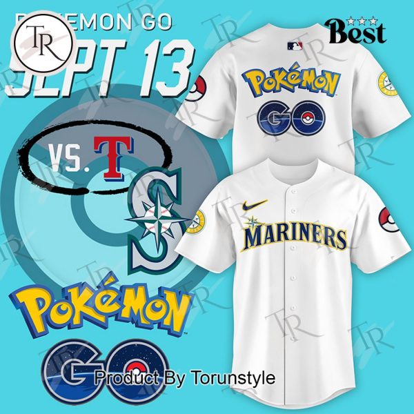 Seattle Mariners 2024 Pokemon Go Night Baseball Jersey