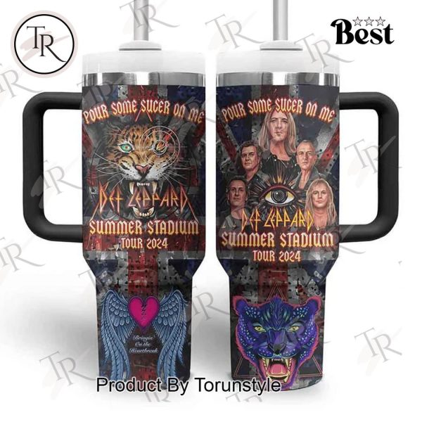 Def Leppard Summer Stadium Tour 2024 40oz Tumbler