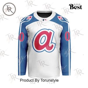 MLB Atlanta Braves Special Hockey Jersey Design Concept