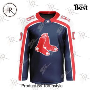 MLB Boston Red Sox Special Hockey Jersey Design Concept