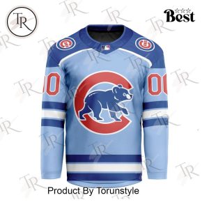 MLB Chicago Cubs Special Hockey Jersey Design Concept