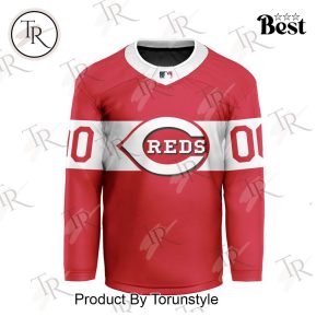 MLB Cincinnati Reds Special Hockey Jersey Design Concept