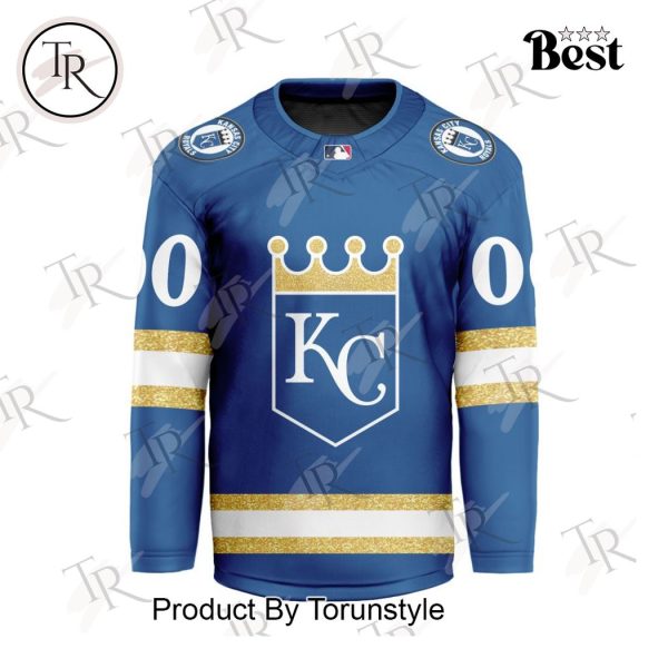 MLB Kansas City Royals Special Hockey Jersey Design Concept