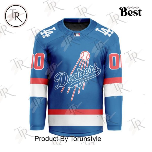 MLB Los Angeles Dodgers Special Hockey Jersey Design Concept