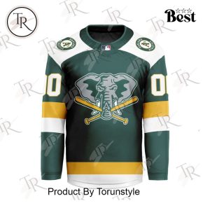 MLB Oakland Athletics Special Hockey Jersey Design Concept