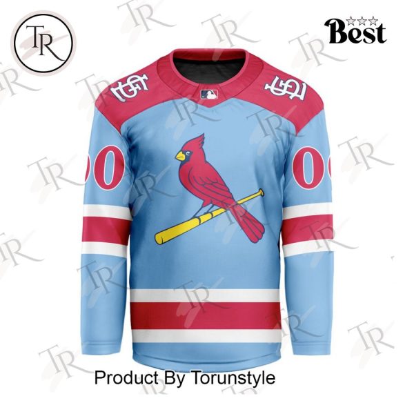 MLB St. Louis Cardinals Special Hockey Jersey Design Concept