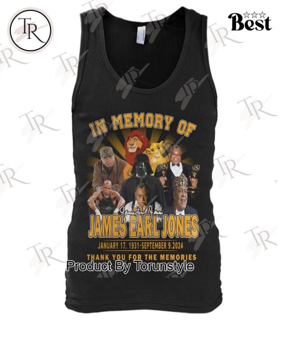 In Memory Of James Earl Jones January 17. 1931 – September 9. 2024 Thank You For The Memories T-Shirt