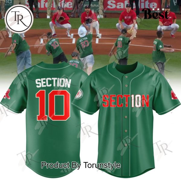 Boston Red Sox Section 10 Night Baseball Jersey