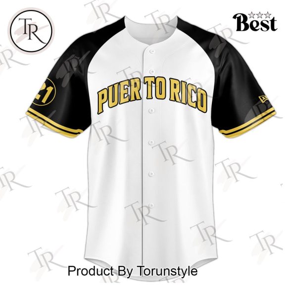 Puerto Rico Roberto Clemente 21 Custom Baseball Jersey