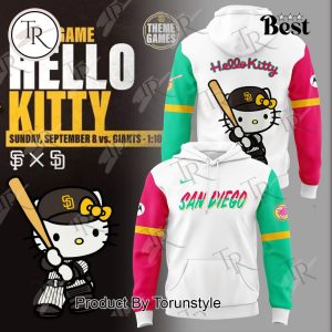 San Diego Padres Theme Game Hello Kitty Hoodie, Longpants, Cap