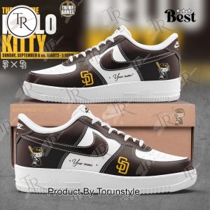 San Diego Padres x Hello Kitty 2024 Custom Air Force 1 Sneakers