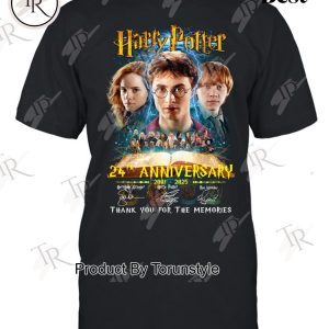 Harry Potter 24th Anniversary 2001 – 2025 Thank You For The Memories T-Shirt