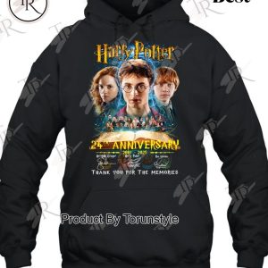 Harry Potter 24th Anniversary 2001 – 2025 Thank You For The Memories T-Shirt