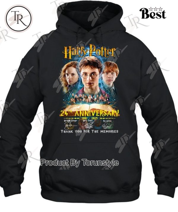 Harry Potter 24th Anniversary 2001 – 2025 Thank You For The Memories T-Shirt