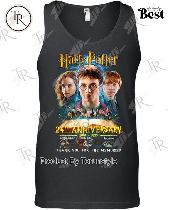 Harry Potter 24th Anniversary 2001 – 2025 Thank You For The Memories T-Shirt