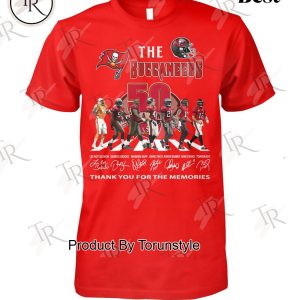 Tampa Bay Buccaneers 50th Anniversary Thank You For The Memories T-Shirt