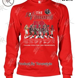 Tampa Bay Buccaneers 50th Anniversary Thank You For The Memories T-Shirt