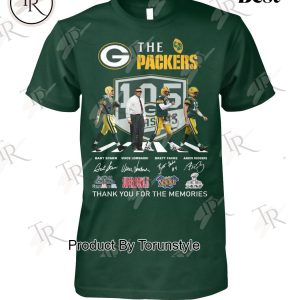 The Packers 105 Years Thank You For The Memories T-Shirt