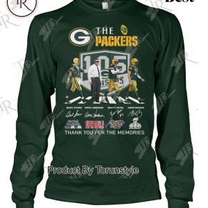 The Packers 105 Years Thank You For The Memories T-Shirt