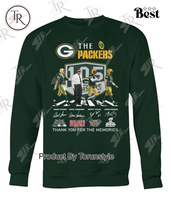 The Packers 105 Years Thank You For The Memories T-Shirt