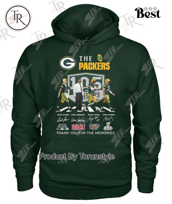 The Packers 105 Years Thank You For The Memories T-Shirt