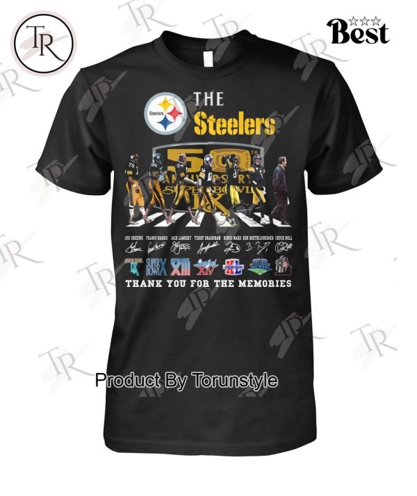 The Steelers 50th Anniversary Super Bowl Thank You For The Memories T-Shirt