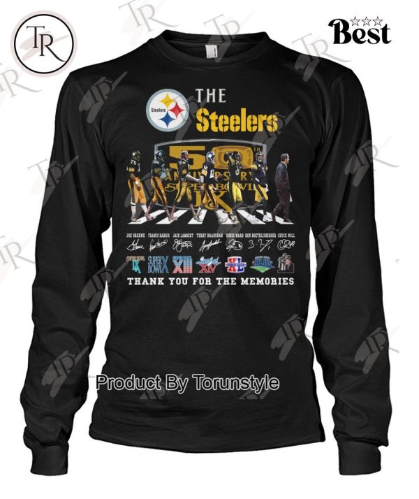 The Steelers 50th Anniversary Super Bowl Thank You For The Memories T-Shirt