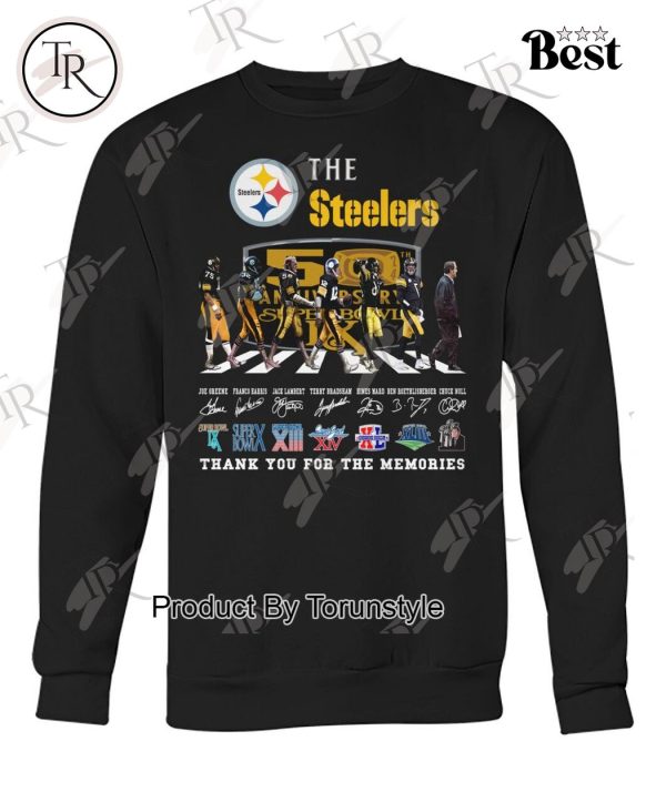 The Steelers 50th Anniversary Super Bowl Thank You For The Memories T-Shirt