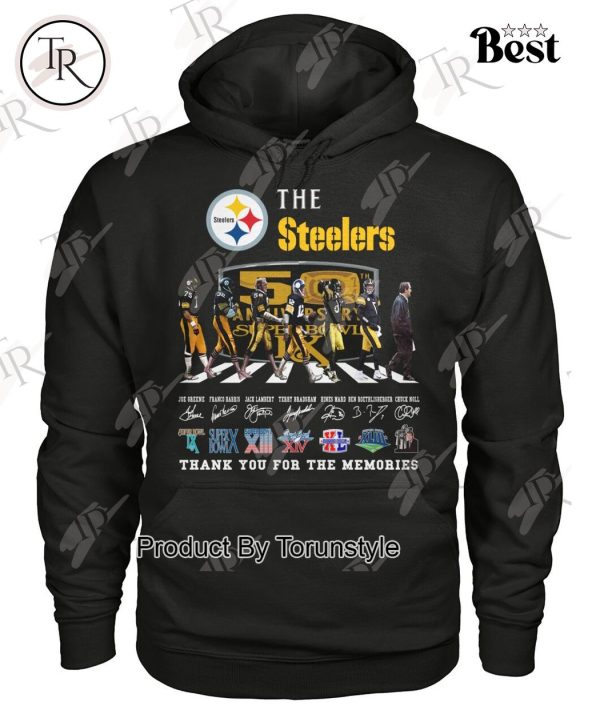 The Steelers 50th Anniversary Super Bowl Thank You For The Memories T-Shirt