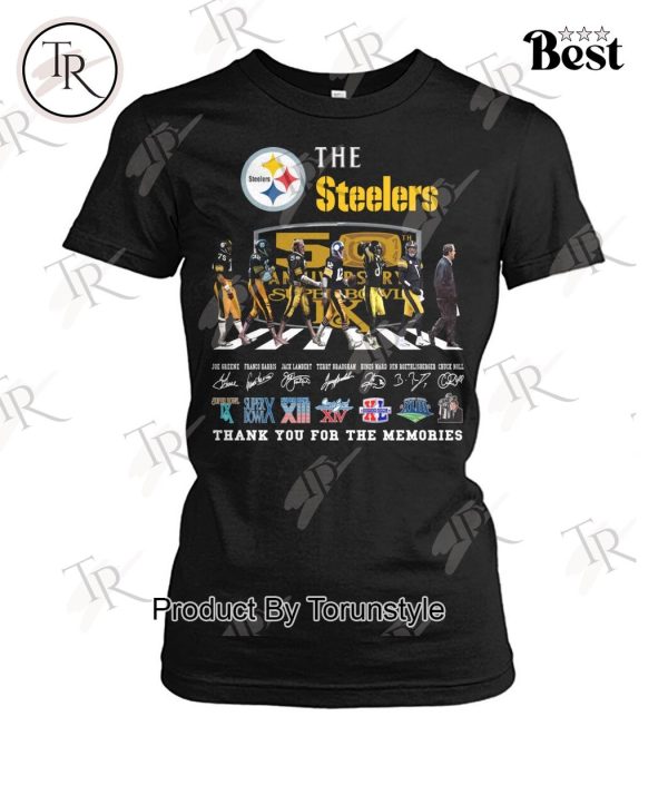 The Steelers 50th Anniversary Super Bowl Thank You For The Memories T-Shirt